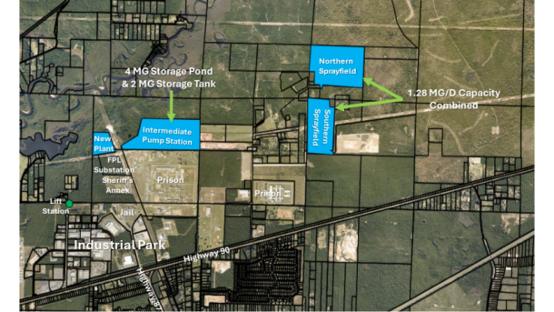Water reclamation Facility location