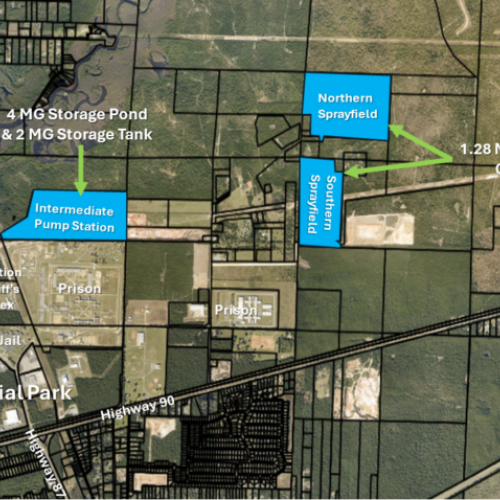 Water reclamation Facility location