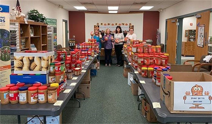 Over 1,200 jars of peanut butter were collected in the last Santa Rosa Extension office Peanut Butter Challenge to help area residents in need. This year's peanut butter drive begins Oct. 1.