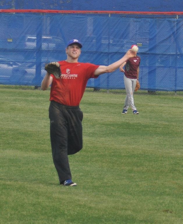 Jason Barlow of Pace High School makes a throw during this week. The senior anticipates the team will be ready for district play this week against Tate High School.