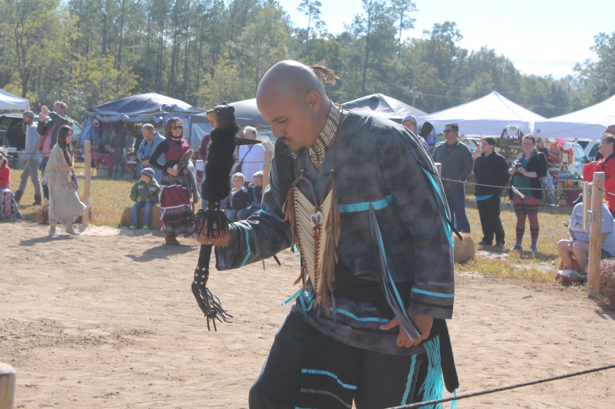 Garrett Lee Constantine's Native American name is Noksee Boyafekcha Thlocko, which means big spirit bear. AARON LITTLE | Press Gazette