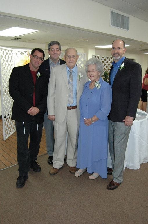 From left: Garth, Rod, Colie, Freida and Stan Nichols