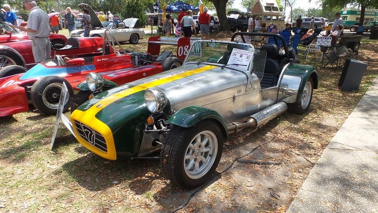 The Panhandle British Car Association holds its 26th Brits on the Bay All British Car Show in Seville Square, downtown Pensacola on Saturday. [Special to the Press Gazette]