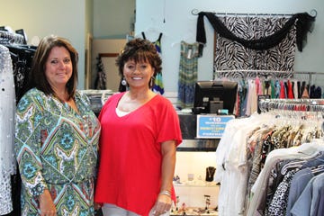 Emilee's Closet, located on Highway 90 in Pace is a popular shop for women. Teri Williams owner (left) has operated the shop for 15 years, April Alford has worked behind the counter at Emilee's for 10 years.
