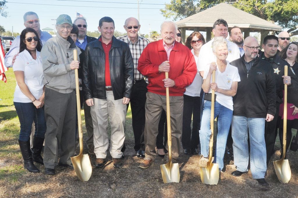 Leadership Santa Rosa Class 29 breaks ground on Black Hawk Memorial