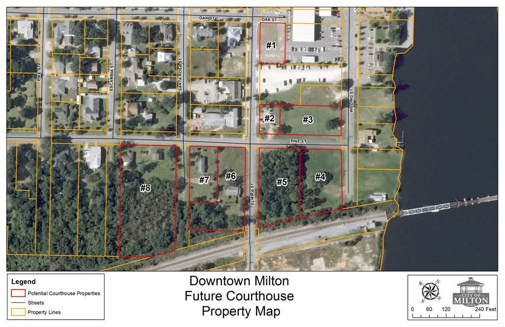 City documents reveal potential Milton courthouse property appraisals
