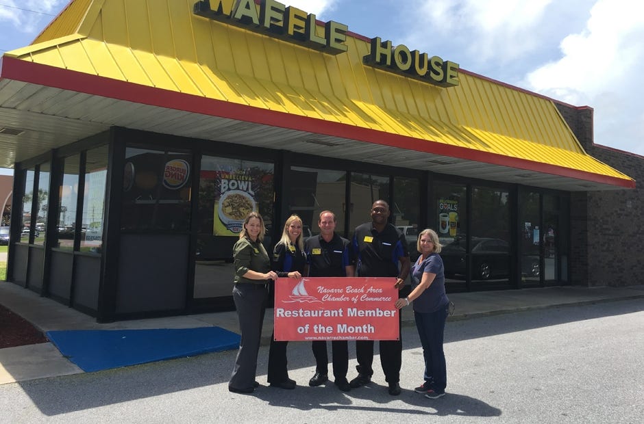 Waffle House named Navarre Chamber Member Restaurant for July Santa