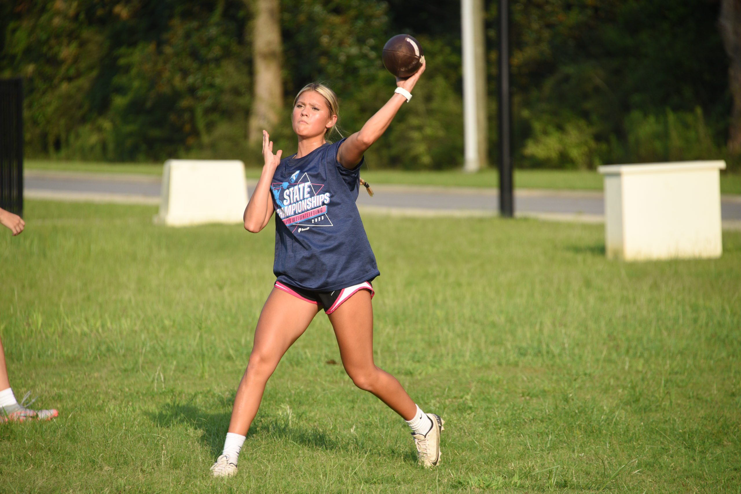 Patriot flag football team takes big steps forward this summer Santa