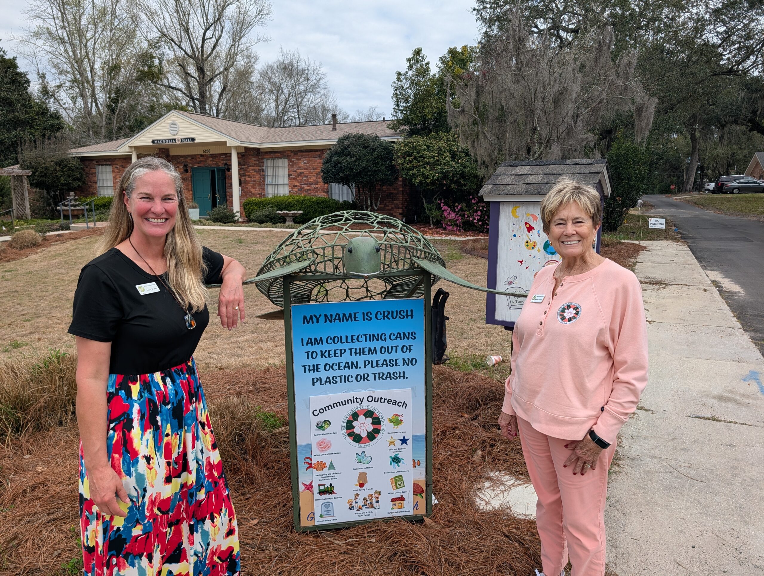 Milton Garden Club promotes recycling through community art project