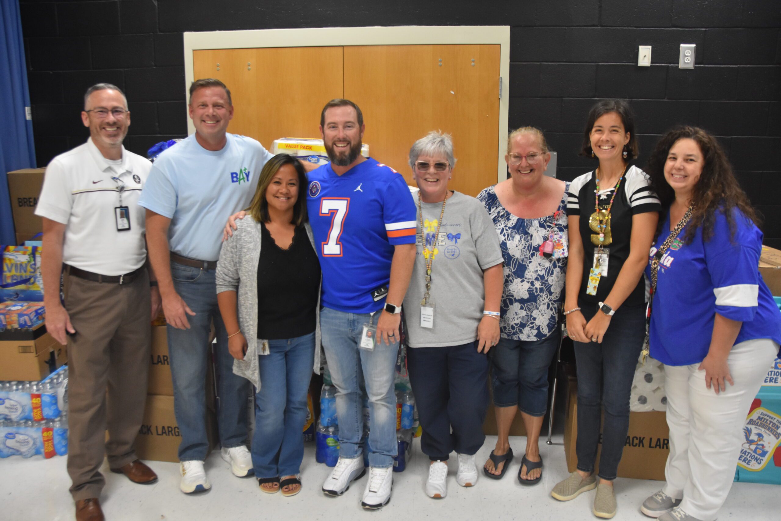 Bay County sends supplies to East Milton Elementary School